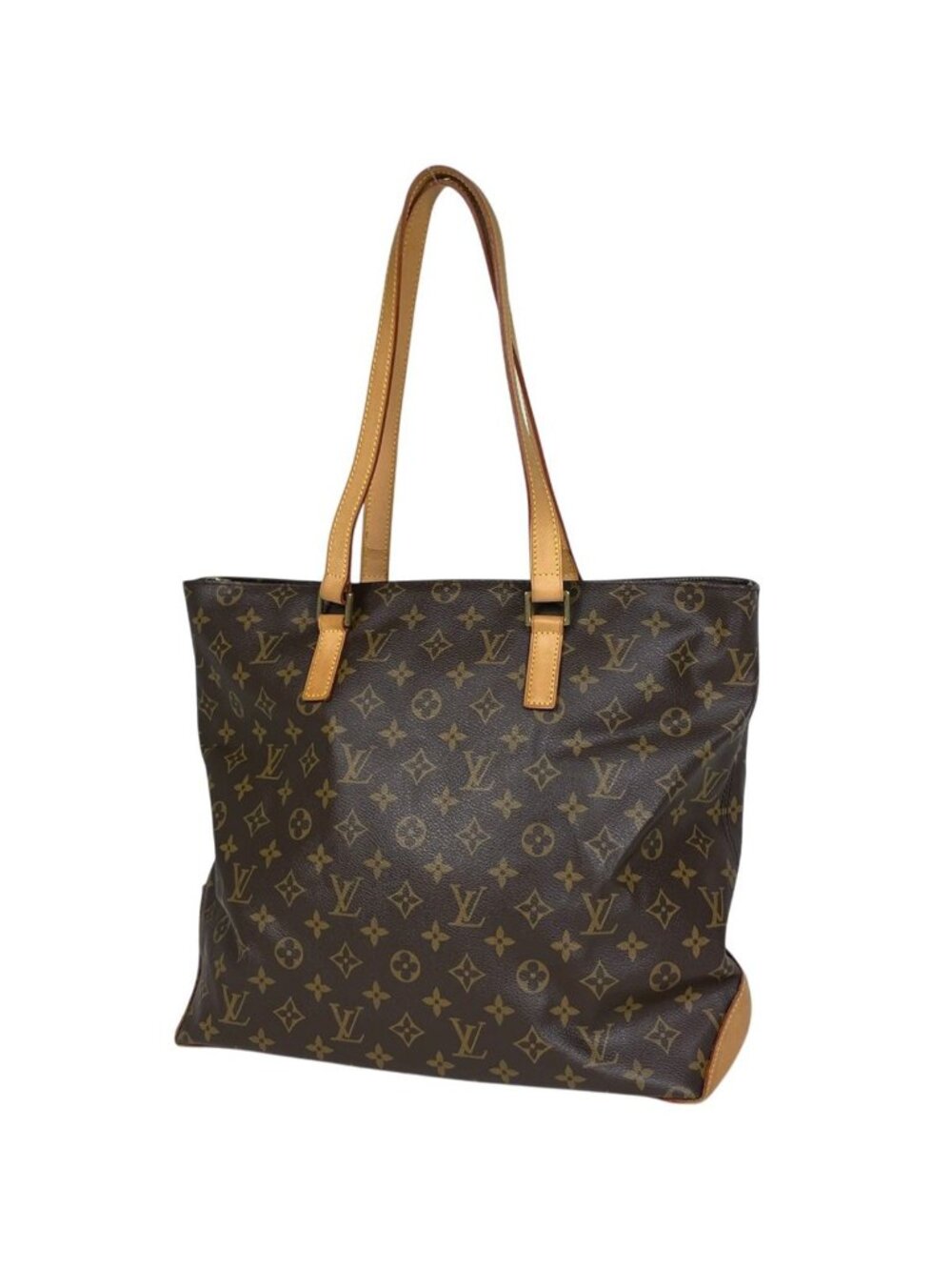 Louis Vuitton Cabas Mezzo Shoulder Bag Tote Monogram Brown - Picture 1 of 7